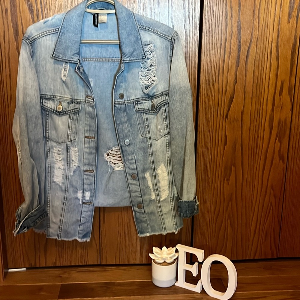 Distressed Denim Jacket